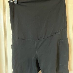 Black maternity biker Shorts